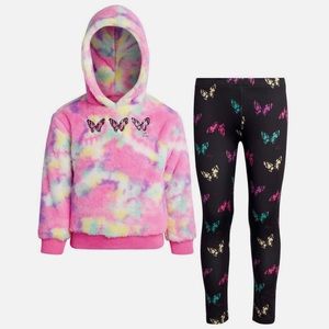 Betsey Johnson Youth 2-Piece Set - Pullover Hoodie & Legging